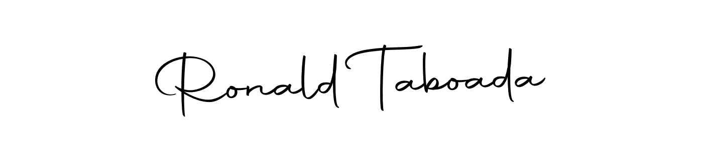 Create a beautiful signature design for name Ronald Taboada. With this signature (Autography-DOLnW) fonts, you can make a handwritten signature for free. Ronald Taboada signature style 10 images and pictures png