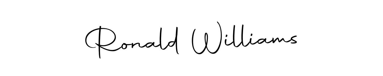 Make a beautiful signature design for name Ronald Williams. With this signature (Autography-DOLnW) style, you can create a handwritten signature for free. Ronald Williams signature style 10 images and pictures png