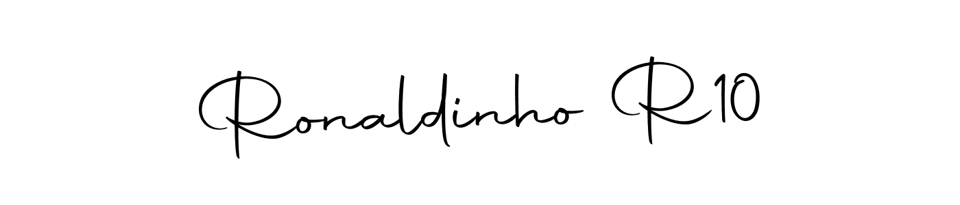 How to make Ronaldinho R10 signature? Autography-DOLnW is a professional autograph style. Create handwritten signature for Ronaldinho R10 name. Ronaldinho R10 signature style 10 images and pictures png