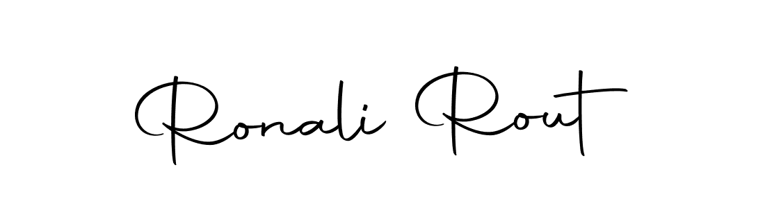 Make a beautiful signature design for name Ronali Rout. With this signature (Autography-DOLnW) style, you can create a handwritten signature for free. Ronali Rout signature style 10 images and pictures png