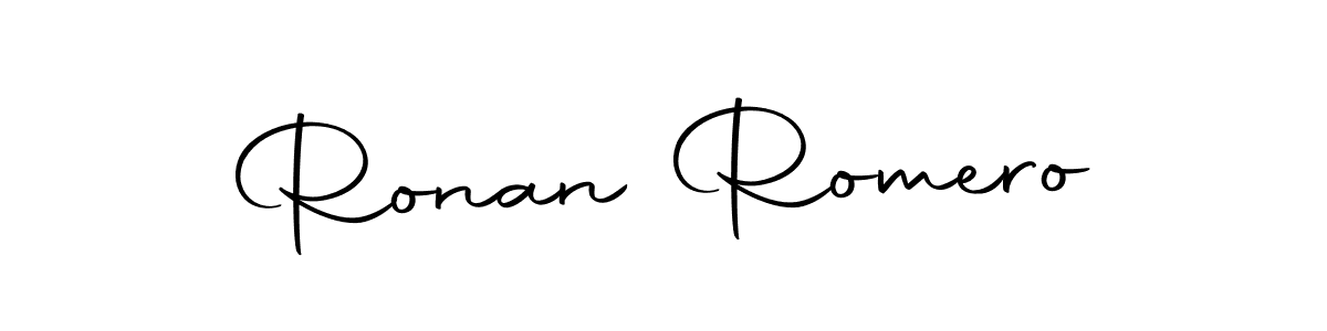 Design your own signature with our free online signature maker. With this signature software, you can create a handwritten (Autography-DOLnW) signature for name Ronan Romero. Ronan Romero signature style 10 images and pictures png