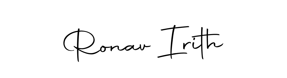 How to make Ronav Irith name signature. Use Autography-DOLnW style for creating short signs online. This is the latest handwritten sign. Ronav Irith signature style 10 images and pictures png