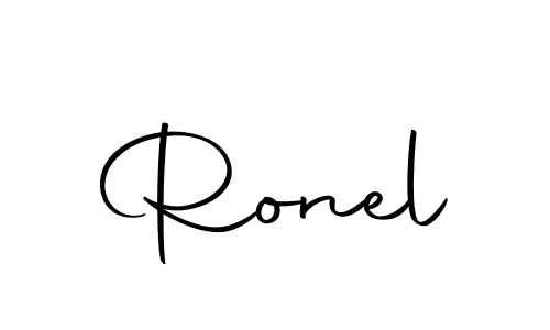 Use a signature maker to create a handwritten signature online. With this signature software, you can design (Autography-DOLnW) your own signature for name Ronel. Ronel signature style 10 images and pictures png