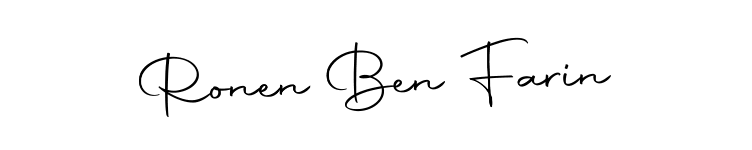 Make a short Ronen Ben Farin signature style. Manage your documents anywhere anytime using Autography-DOLnW. Create and add eSignatures, submit forms, share and send files easily. Ronen Ben Farin signature style 10 images and pictures png