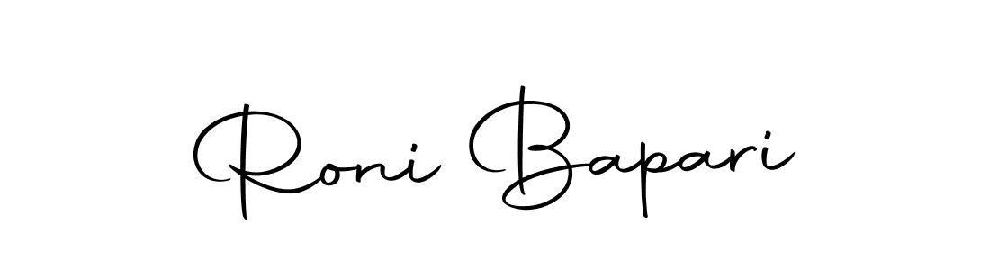 Design your own signature with our free online signature maker. With this signature software, you can create a handwritten (Autography-DOLnW) signature for name Roni Bapari. Roni Bapari signature style 10 images and pictures png