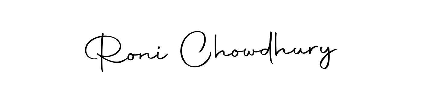 Make a short Roni Chowdhury signature style. Manage your documents anywhere anytime using Autography-DOLnW. Create and add eSignatures, submit forms, share and send files easily. Roni Chowdhury signature style 10 images and pictures png