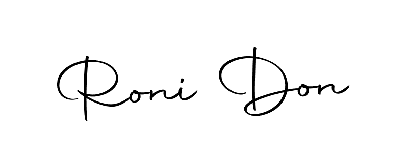 How to make Roni Don name signature. Use Autography-DOLnW style for creating short signs online. This is the latest handwritten sign. Roni Don signature style 10 images and pictures png