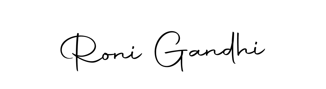 Use a signature maker to create a handwritten signature online. With this signature software, you can design (Autography-DOLnW) your own signature for name Roni Gandhi. Roni Gandhi signature style 10 images and pictures png