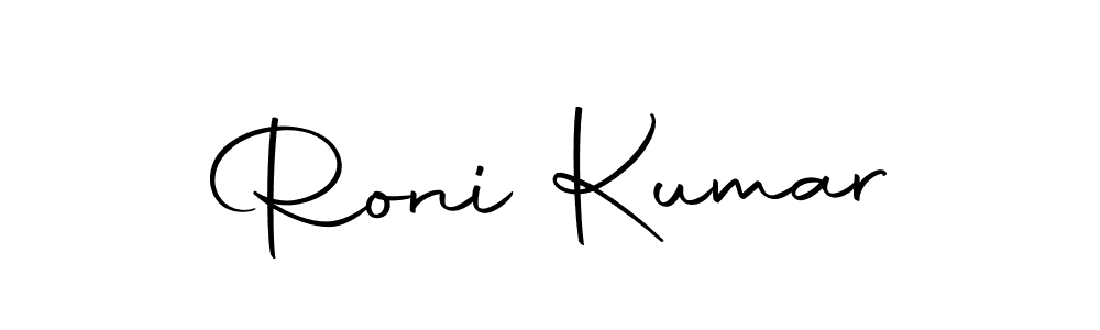 Create a beautiful signature design for name Roni Kumar. With this signature (Autography-DOLnW) fonts, you can make a handwritten signature for free. Roni Kumar signature style 10 images and pictures png