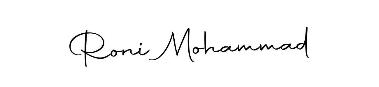 Roni Mohammad stylish signature style. Best Handwritten Sign (Autography-DOLnW) for my name. Handwritten Signature Collection Ideas for my name Roni Mohammad. Roni Mohammad signature style 10 images and pictures png