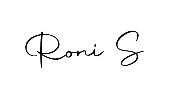 Design your own signature with our free online signature maker. With this signature software, you can create a handwritten (Autography-DOLnW) signature for name Roni S. Roni S signature style 10 images and pictures png