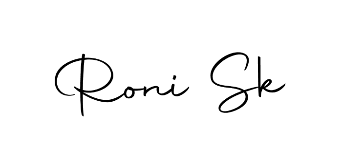 if you are searching for the best signature style for your name Roni Sk. so please give up your signature search. here we have designed multiple signature styles  using Autography-DOLnW. Roni Sk signature style 10 images and pictures png