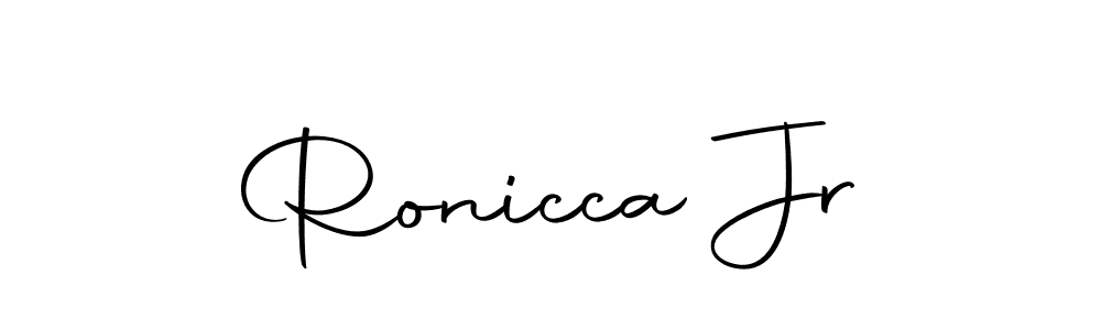 if you are searching for the best signature style for your name Ronicca Jr. so please give up your signature search. here we have designed multiple signature styles  using Autography-DOLnW. Ronicca Jr signature style 10 images and pictures png