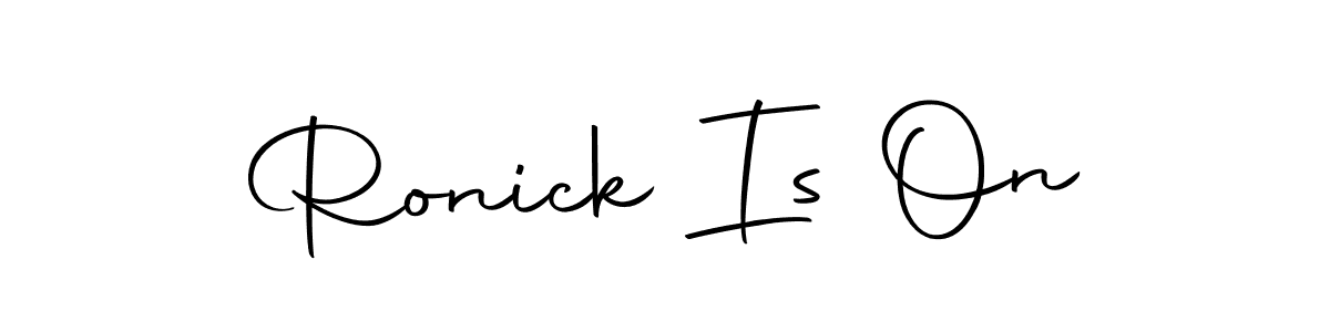You can use this online signature creator to create a handwritten signature for the name Ronick Is On. This is the best online autograph maker. Ronick Is On signature style 10 images and pictures png