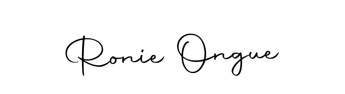 Make a short Ronie Ongue signature style. Manage your documents anywhere anytime using Autography-DOLnW. Create and add eSignatures, submit forms, share and send files easily. Ronie Ongue signature style 10 images and pictures png