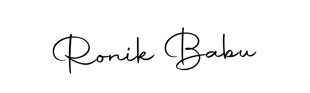 Make a beautiful signature design for name Ronik Babu. With this signature (Autography-DOLnW) style, you can create a handwritten signature for free. Ronik Babu signature style 10 images and pictures png