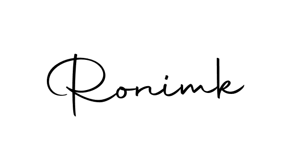 Create a beautiful signature design for name Ronimk. With this signature (Autography-DOLnW) fonts, you can make a handwritten signature for free. Ronimk signature style 10 images and pictures png