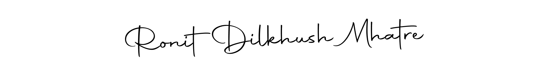 Design your own signature with our free online signature maker. With this signature software, you can create a handwritten (Autography-DOLnW) signature for name Ronit  Dilkhush Mhatre. Ronit  Dilkhush Mhatre signature style 10 images and pictures png