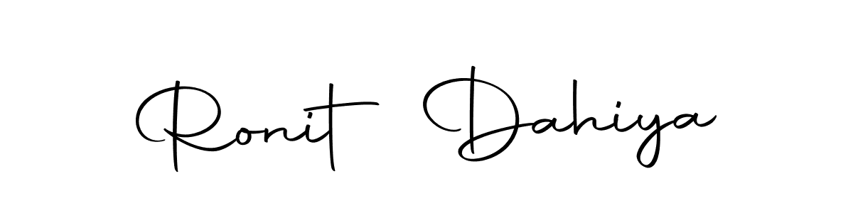 Create a beautiful signature design for name Ronit Dahiya. With this signature (Autography-DOLnW) fonts, you can make a handwritten signature for free. Ronit Dahiya signature style 10 images and pictures png
