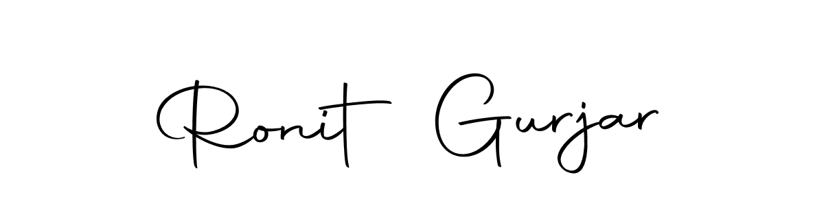 Design your own signature with our free online signature maker. With this signature software, you can create a handwritten (Autography-DOLnW) signature for name Ronit Gurjar. Ronit Gurjar signature style 10 images and pictures png