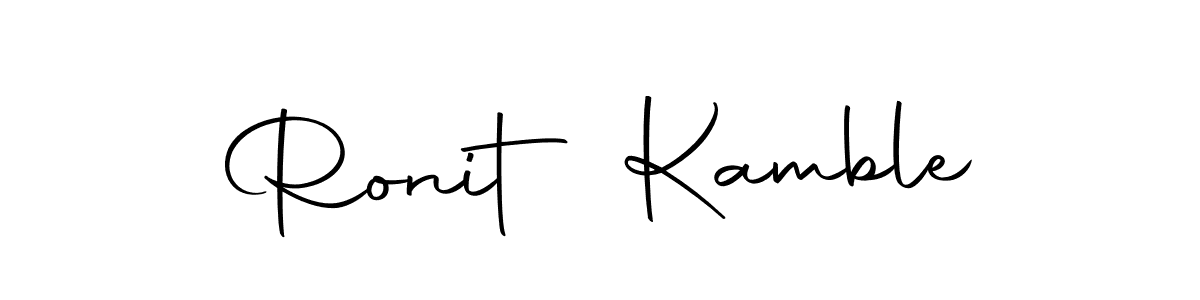 Create a beautiful signature design for name Ronit Kamble. With this signature (Autography-DOLnW) fonts, you can make a handwritten signature for free. Ronit Kamble signature style 10 images and pictures png