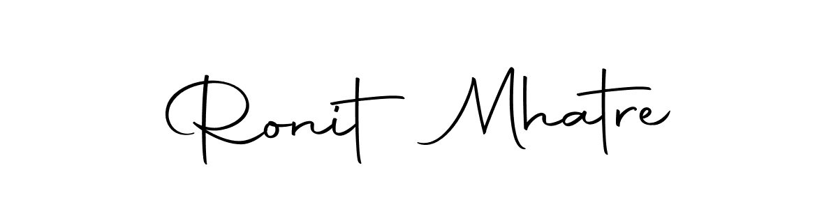 Ronit Mhatre stylish signature style. Best Handwritten Sign (Autography-DOLnW) for my name. Handwritten Signature Collection Ideas for my name Ronit Mhatre. Ronit Mhatre signature style 10 images and pictures png