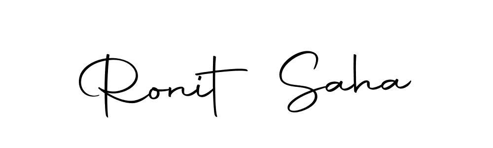 Make a beautiful signature design for name Ronit Saha. Use this online signature maker to create a handwritten signature for free. Ronit Saha signature style 10 images and pictures png