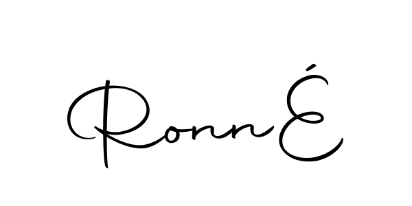 Make a beautiful signature design for name RonnÉ. With this signature (Autography-DOLnW) style, you can create a handwritten signature for free. RonnÉ signature style 10 images and pictures png