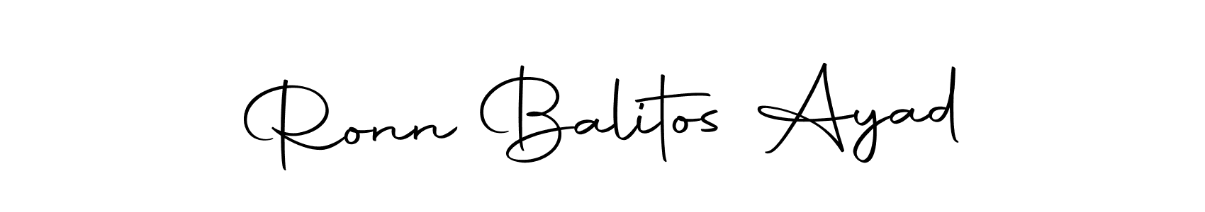 Make a beautiful signature design for name Ronn Balitos Ayad. Use this online signature maker to create a handwritten signature for free. Ronn Balitos Ayad signature style 10 images and pictures png