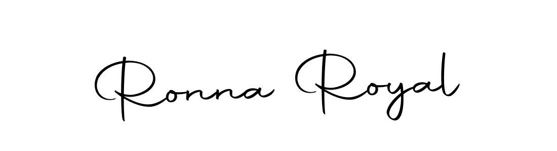 Ronna Royal stylish signature style. Best Handwritten Sign (Autography-DOLnW) for my name. Handwritten Signature Collection Ideas for my name Ronna Royal. Ronna Royal signature style 10 images and pictures png