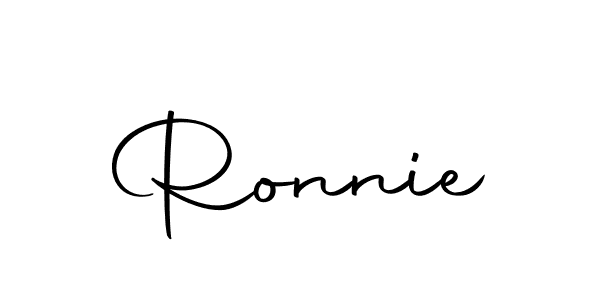 Create a beautiful signature design for name Ronnie. With this signature (Autography-DOLnW) fonts, you can make a handwritten signature for free. Ronnie signature style 10 images and pictures png