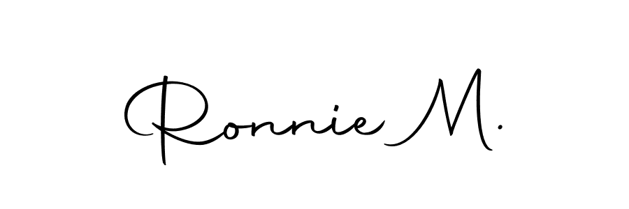 How to make Ronnie M. signature? Autography-DOLnW is a professional autograph style. Create handwritten signature for Ronnie M. name. Ronnie M. signature style 10 images and pictures png