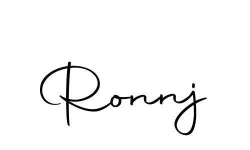 Make a beautiful signature design for name Ronnj. Use this online signature maker to create a handwritten signature for free. Ronnj signature style 10 images and pictures png