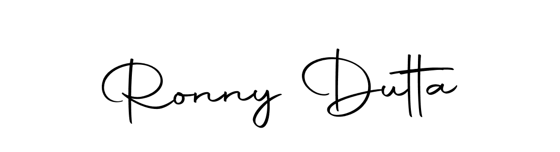 Create a beautiful signature design for name Ronny Dutta. With this signature (Autography-DOLnW) fonts, you can make a handwritten signature for free. Ronny Dutta signature style 10 images and pictures png