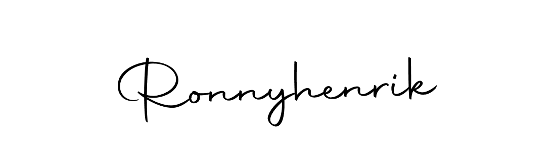 Design your own signature with our free online signature maker. With this signature software, you can create a handwritten (Autography-DOLnW) signature for name Ronnyhenrik. Ronnyhenrik signature style 10 images and pictures png