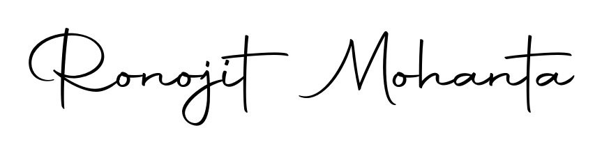Master the art of signing with Ronojit Mohanta written in fluent Autography-DOLnW script. A great template to practice and refine your handwriting. Ronojit Mohanta signature style 10 images and pictures png