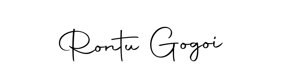 Rontu Gogoi stylish signature style. Best Handwritten Sign (Autography-DOLnW) for my name. Handwritten Signature Collection Ideas for my name Rontu Gogoi. Rontu Gogoi signature style 10 images and pictures png