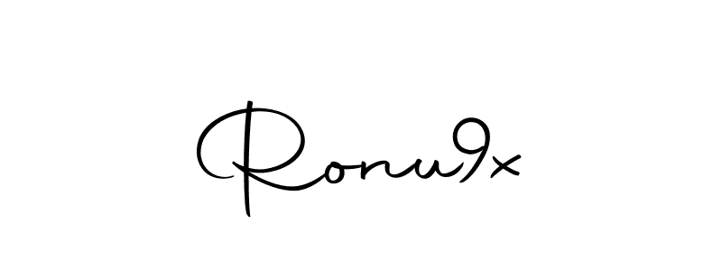 Use a signature maker to create a handwritten signature online. With this signature software, you can design (Autography-DOLnW) your own signature for name Ronu  9x. Ronu  9x signature style 10 images and pictures png