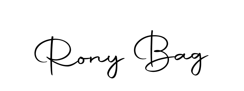 Create a beautiful signature design for name Rony Bag. With this signature (Autography-DOLnW) fonts, you can make a handwritten signature for free. Rony Bag signature style 10 images and pictures png