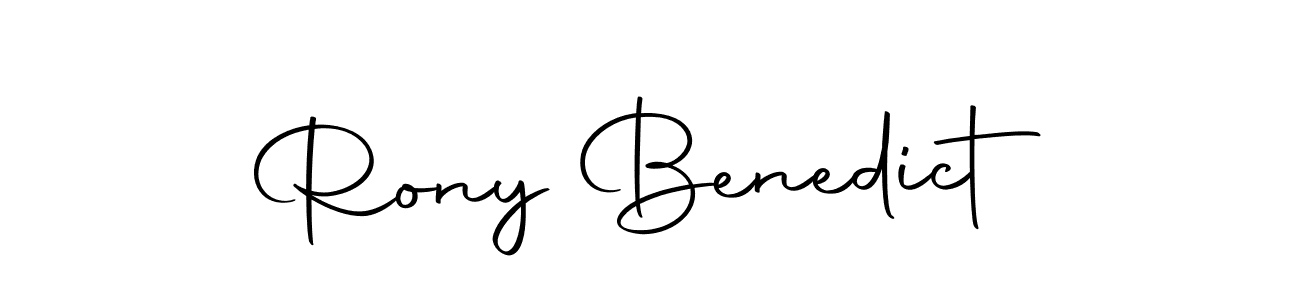 Rony Benedict stylish signature style. Best Handwritten Sign (Autography-DOLnW) for my name. Handwritten Signature Collection Ideas for my name Rony Benedict. Rony Benedict signature style 10 images and pictures png