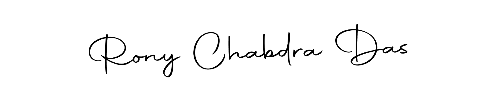 The best way (Autography-DOLnW) to make a short signature is to pick only two or three words in your name. The name Rony Chabdra Das include a total of six letters. For converting this name. Rony Chabdra Das signature style 10 images and pictures png