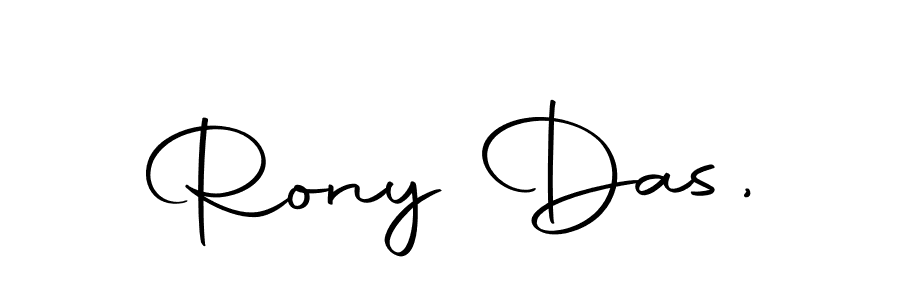 How to make Rony Das, signature? Autography-DOLnW is a professional autograph style. Create handwritten signature for Rony Das, name. Rony Das, signature style 10 images and pictures png