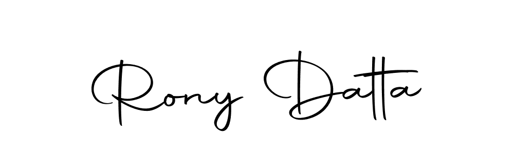 Use a signature maker to create a handwritten signature online. With this signature software, you can design (Autography-DOLnW) your own signature for name Rony Datta. Rony Datta signature style 10 images and pictures png