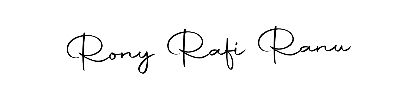 Create a beautiful signature design for name Rony Rafi Ranu. With this signature (Autography-DOLnW) fonts, you can make a handwritten signature for free. Rony Rafi Ranu signature style 10 images and pictures png