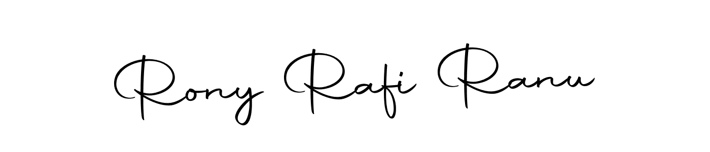 Create a beautiful signature design for name Rony Rafi Ranu. With this signature (Autography-DOLnW) fonts, you can make a handwritten signature for free. Rony Rafi Ranu signature style 10 images and pictures png