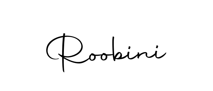 How to make Roobini signature? Autography-DOLnW is a professional autograph style. Create handwritten signature for Roobini name. Roobini signature style 10 images and pictures png