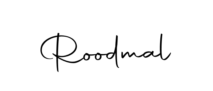 Roodmal stylish signature style. Best Handwritten Sign (Autography-DOLnW) for my name. Handwritten Signature Collection Ideas for my name Roodmal. Roodmal signature style 10 images and pictures png