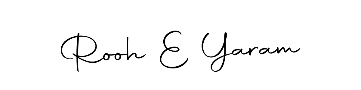 Use a signature maker to create a handwritten signature online. With this signature software, you can design (Autography-DOLnW) your own signature for name Rooh E Yaram. Rooh E Yaram signature style 10 images and pictures png