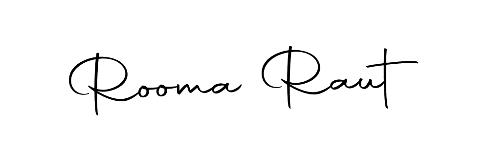 Design your own signature with our free online signature maker. With this signature software, you can create a handwritten (Autography-DOLnW) signature for name Rooma Raut. Rooma Raut signature style 10 images and pictures png