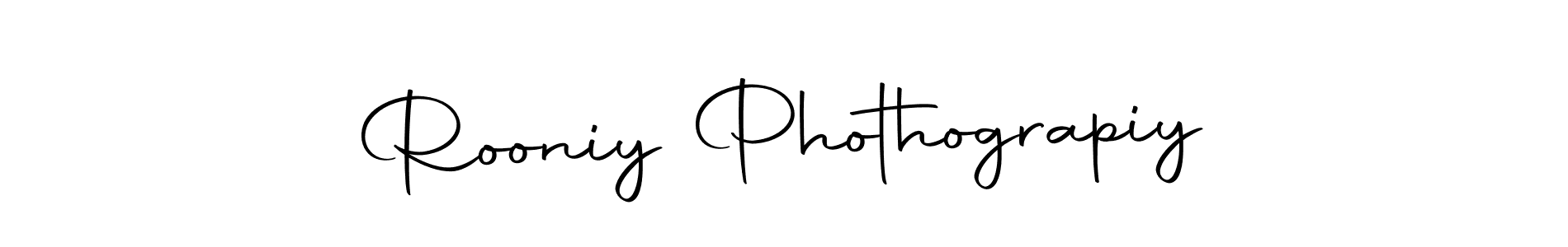 Make a beautiful signature design for name Rooniy Phothograpiy. Use this online signature maker to create a handwritten signature for free. Rooniy Phothograpiy signature style 10 images and pictures png